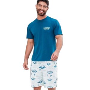 PIJAMA DE VARON PANTALON CORTO