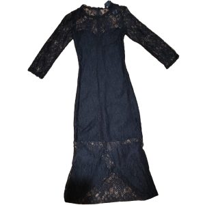 VESTIDO BLONDA ABERTURA ATRAS
